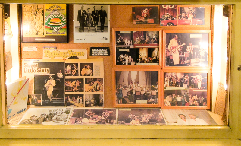 Chuck Berry memorabilia at Blueberry Hill