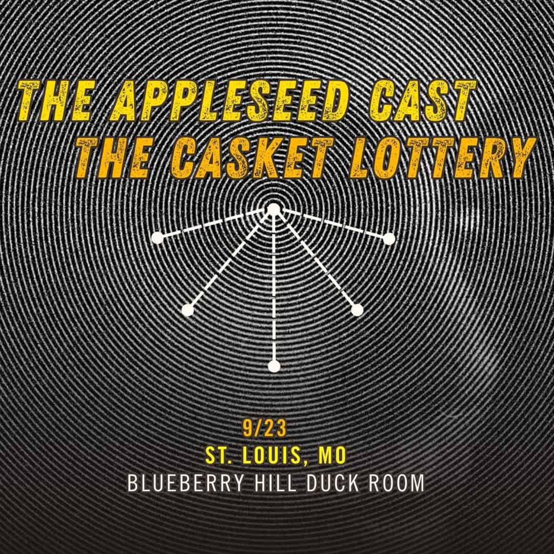 The Appleseed Cast and The Casket Lottery at Blueberry Hill Duck Room on Sep. 23rd